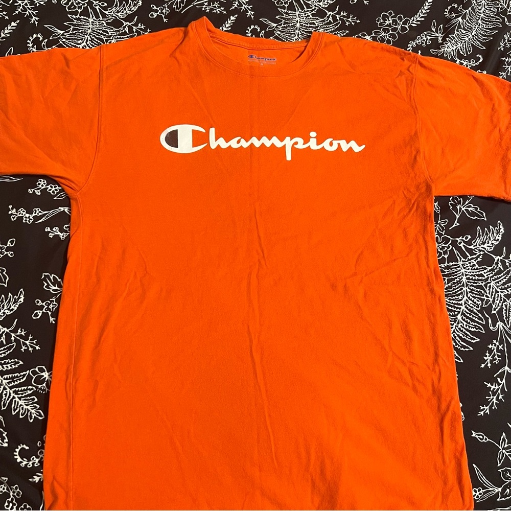 Champion Orange Logo T-Shirt